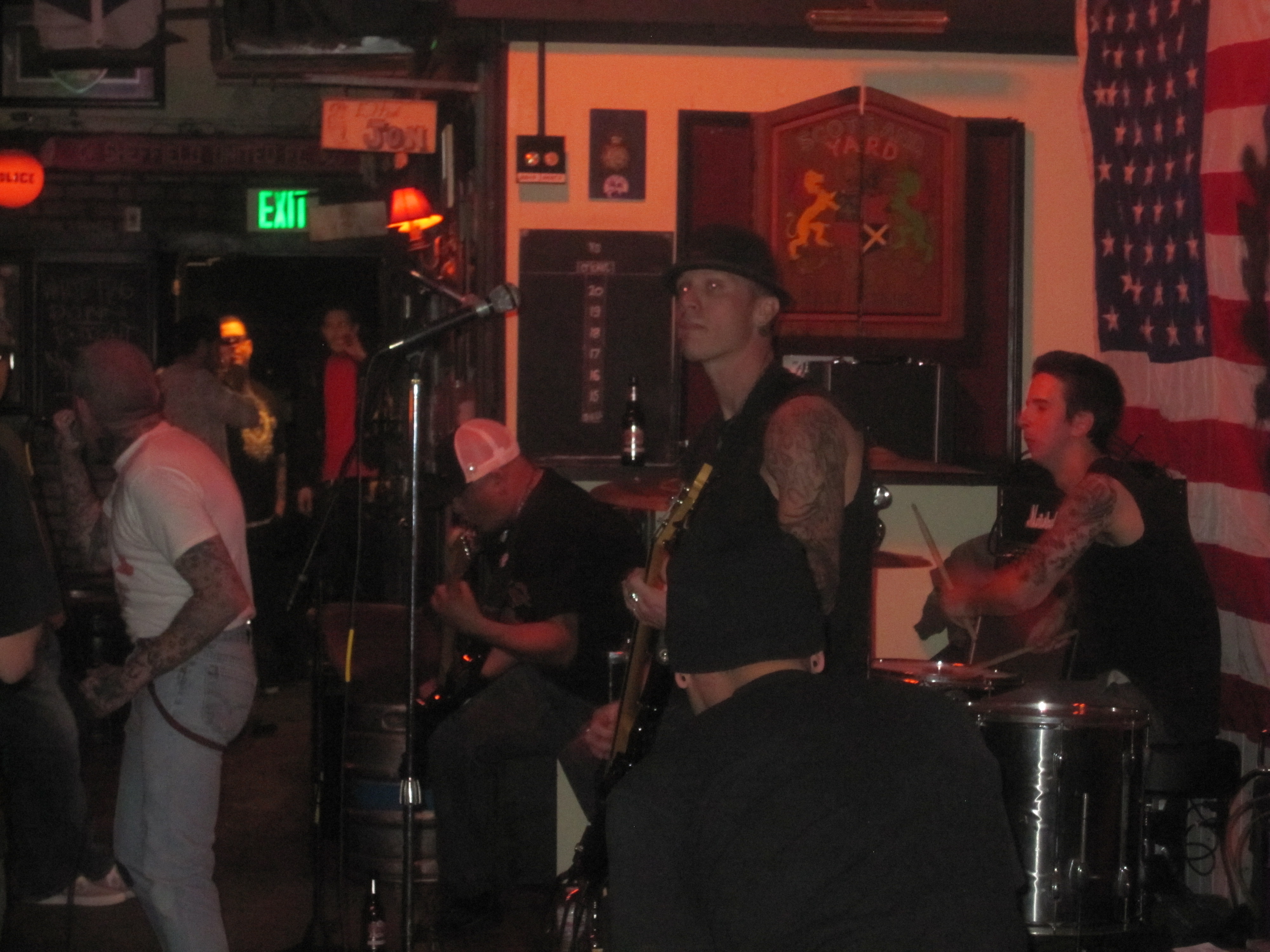 White Flag Down at The Scotland Yard In Canoga Park