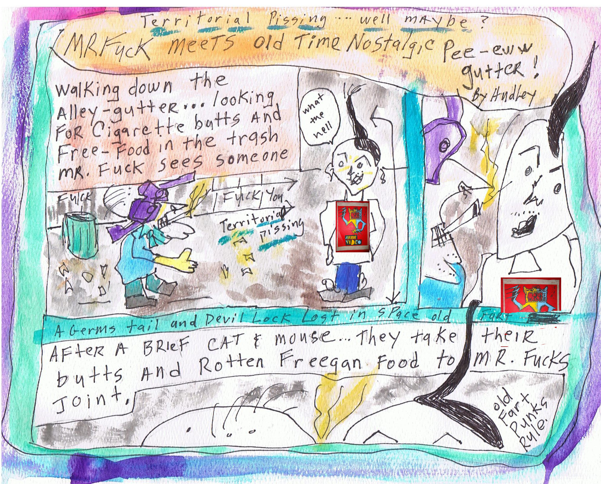 Punkx not for you... new member of the family PEE-eww Gutter...Flopside Comics