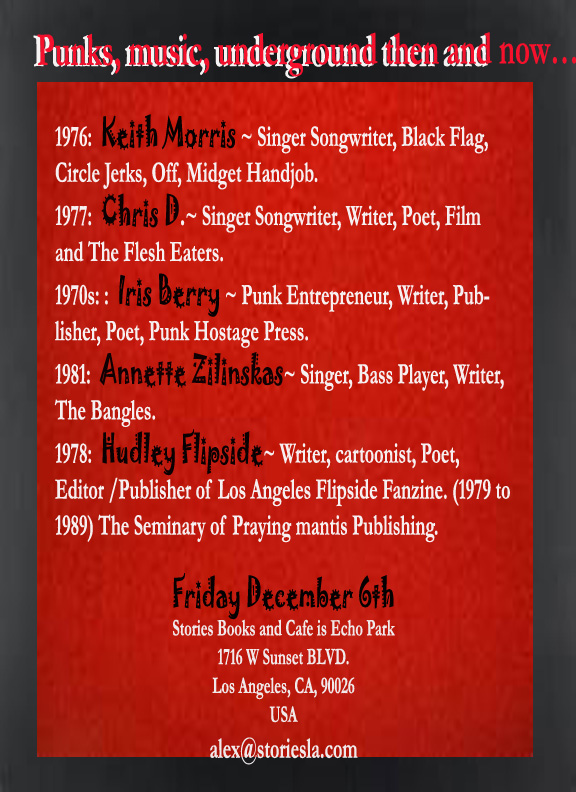 Dec 6th -We Read at Stories Books and Cafe In Echo Park