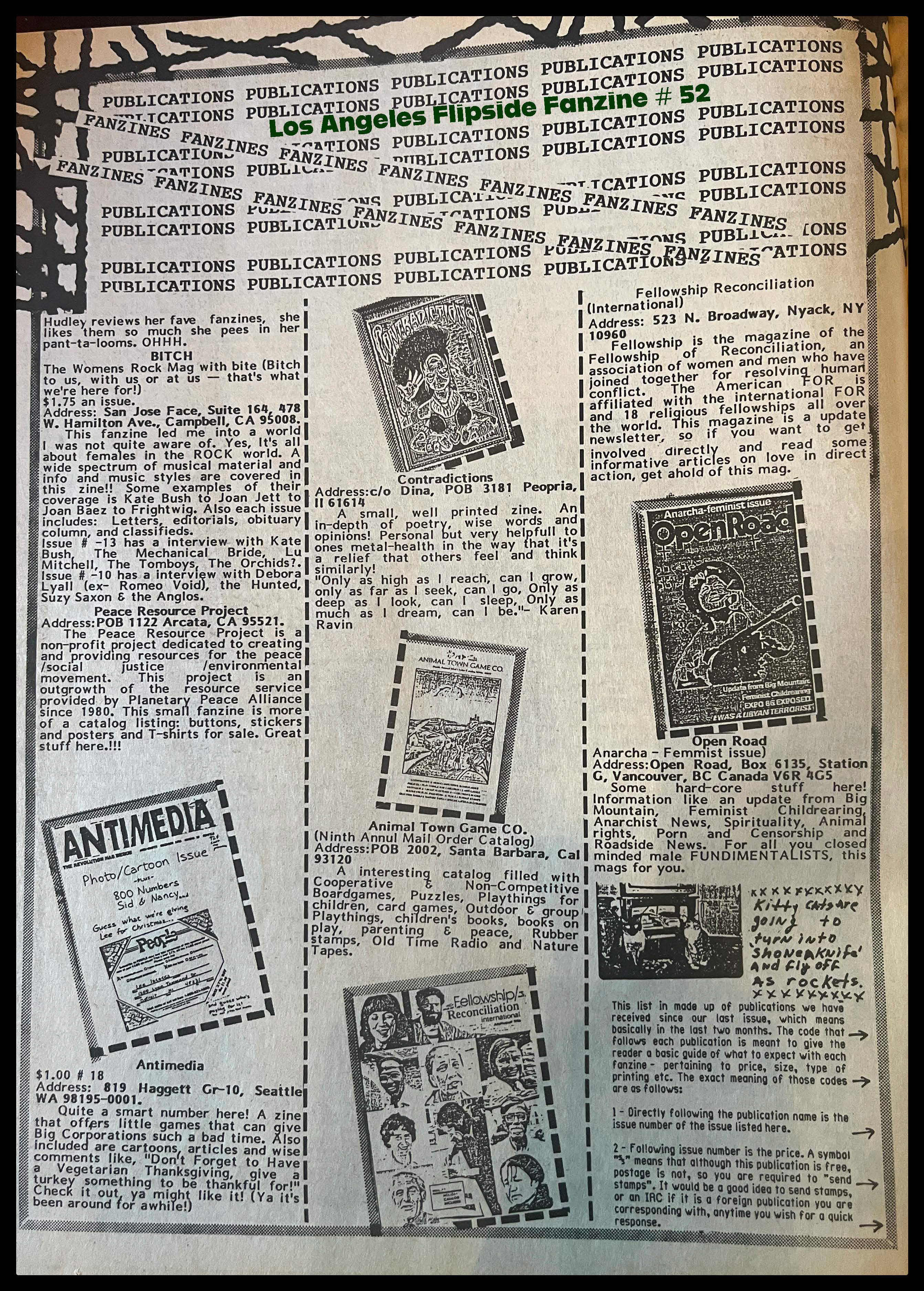 Creating a way to organize all of the publications we received and reviewed.