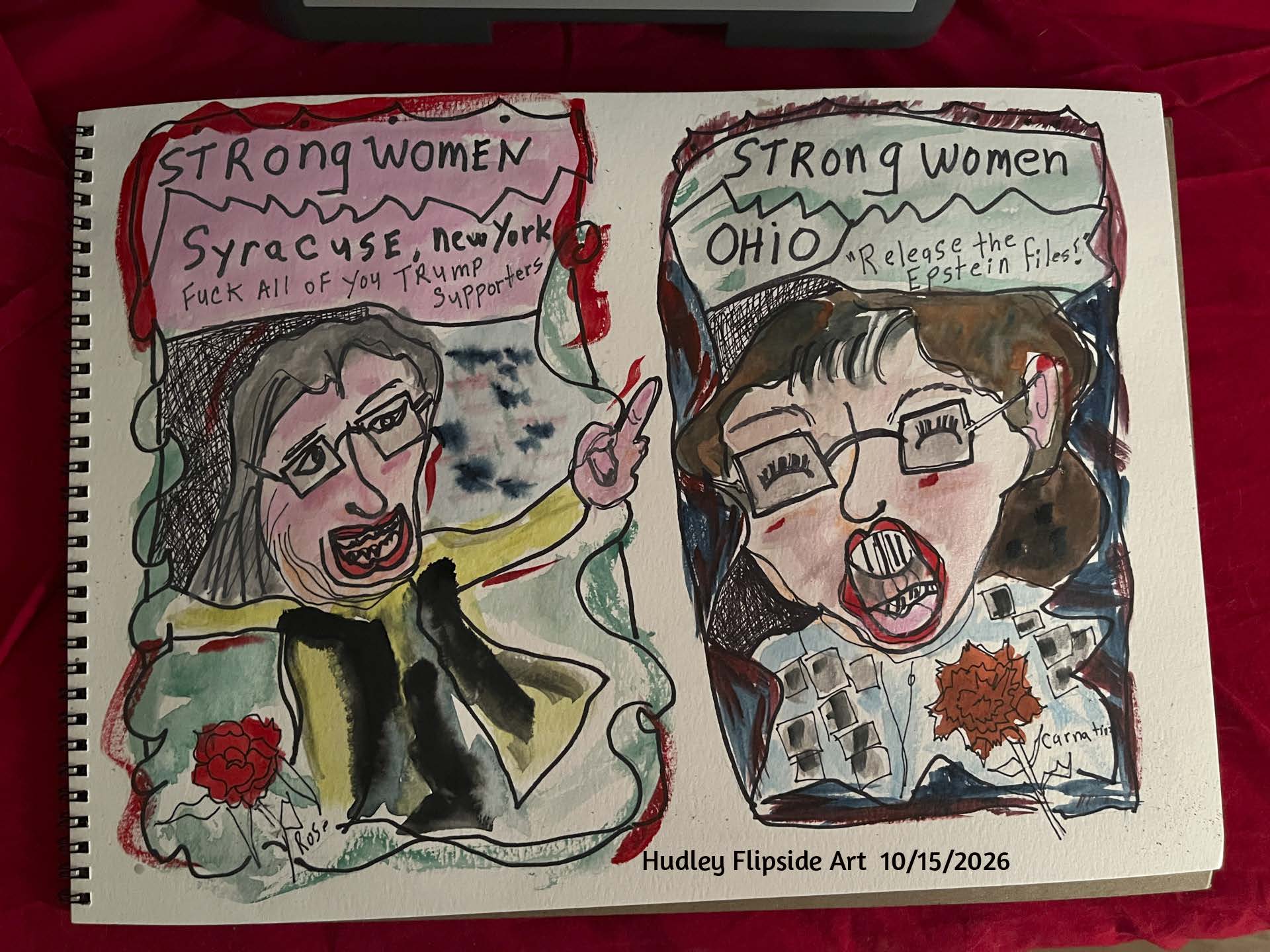 Strong Women postcards Continue.