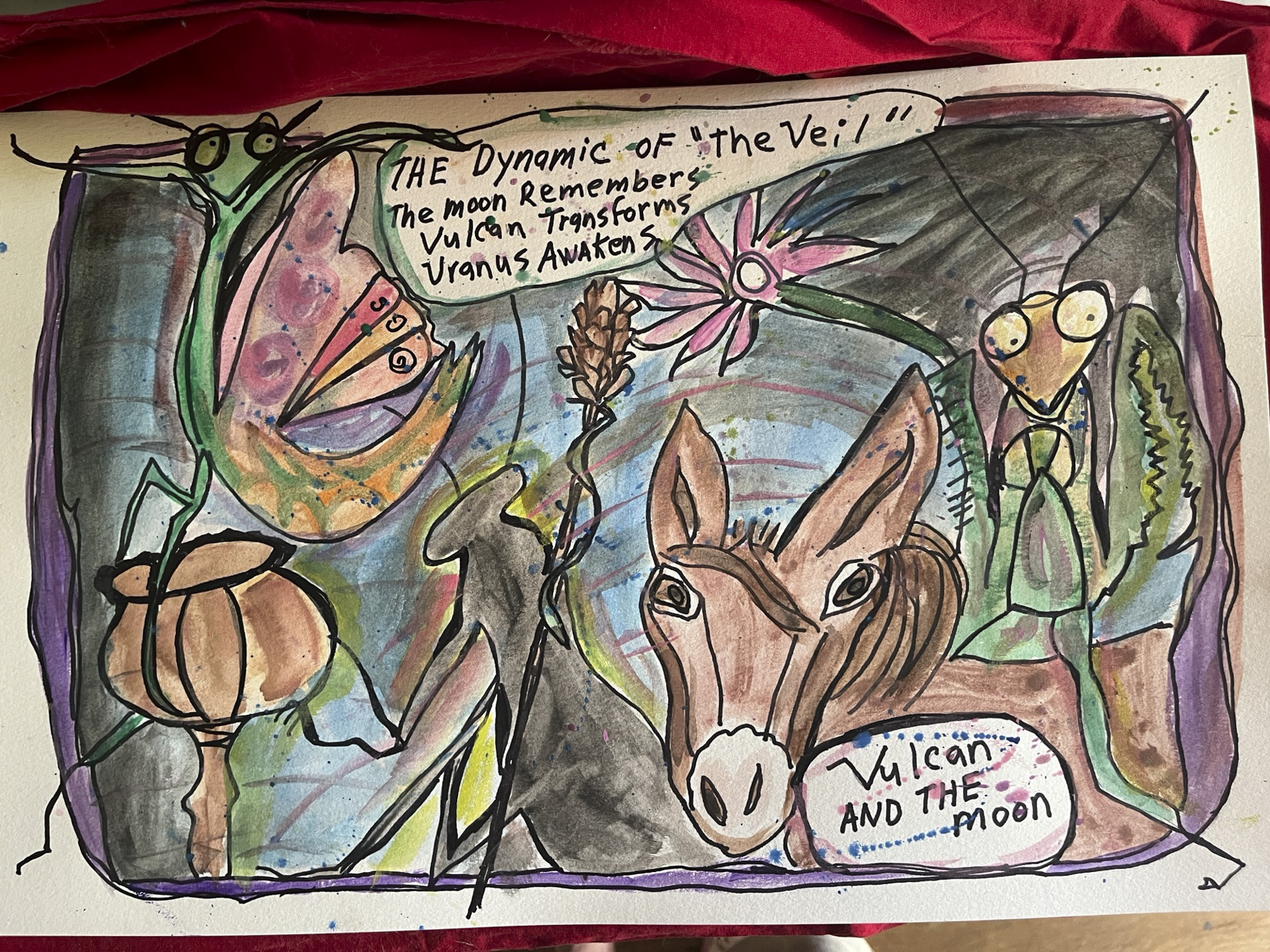 New Moon in Libra and Vulcan with Uranus and Dionysus still veiled in Mystery.